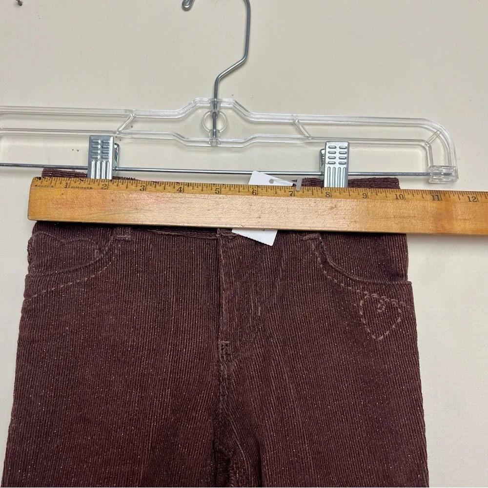 NWT BABY GAP GIRLS‎ BOOTCUT SPARKLY CORDUROY PANTS CORDS 3T 3 YEARS Brown